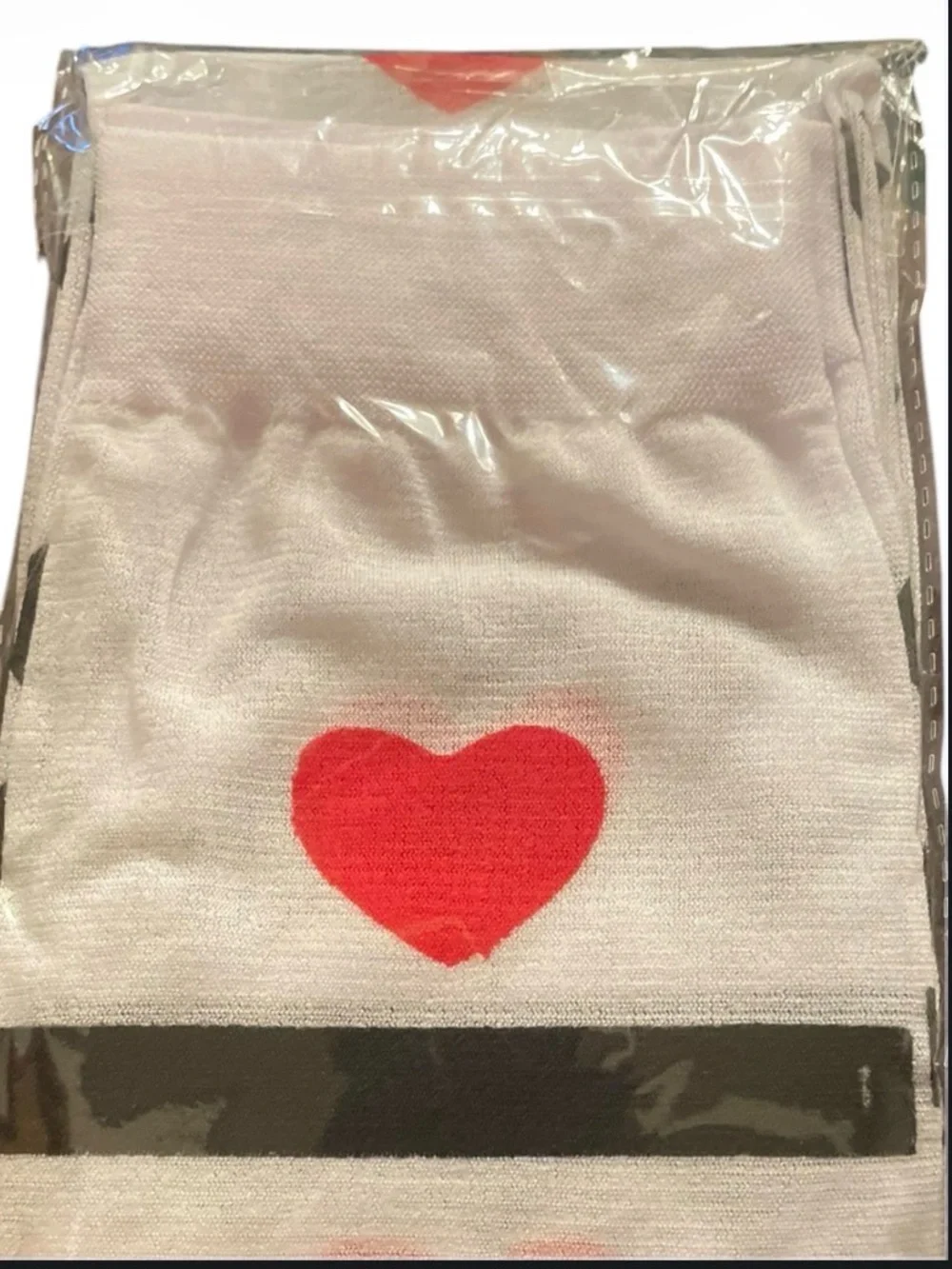 Women’s Stockings with Red Heart Accent